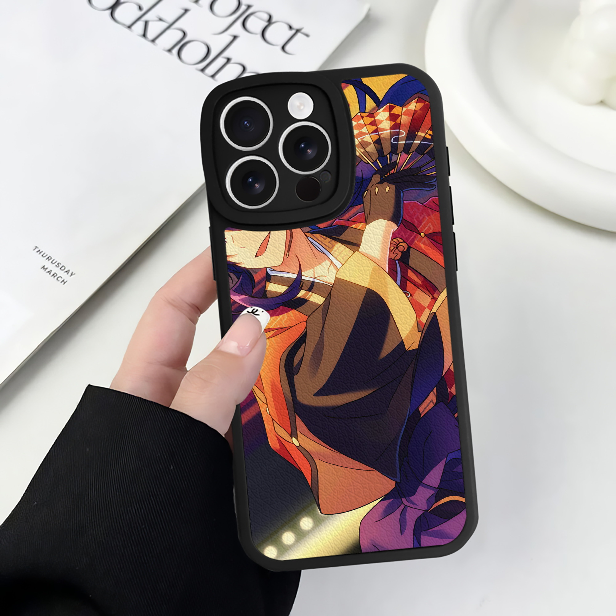 （画像用） あんさんぶるスターズ! Ensemble Stars 【iPhone 16シリーズ対応】シリコンスマホケース（レザー調） 材質：シリコン